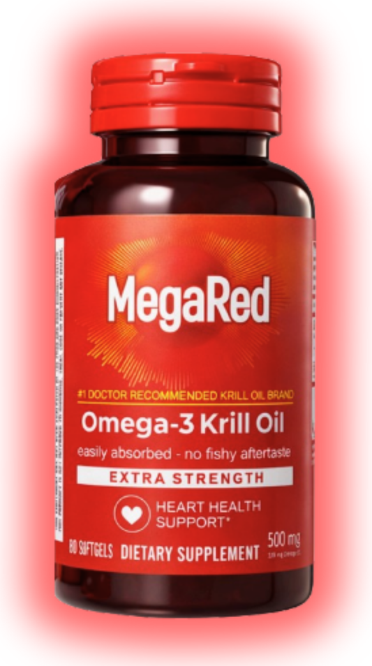 MegaRed Omega-3 de Krill para la Salud del Corazón – Importado 🇺🇸