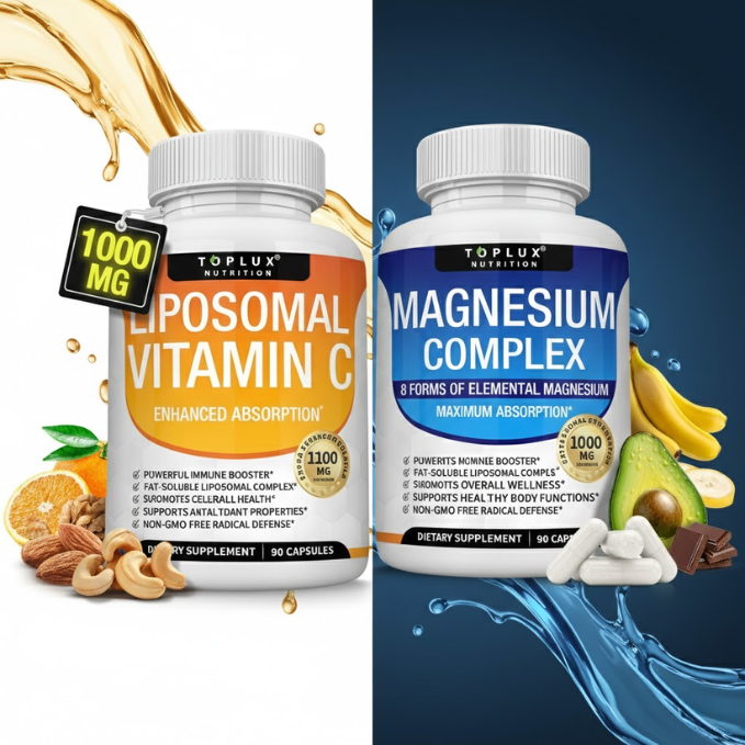 COMBO RECUPERACIÓN TOTAL  Magnesio Complex 8 en 1 + Vitamina C Liposomal