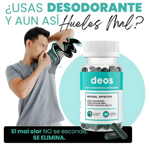DEOS™ Desodorante Interno Natural | Frescura Desde Dentro